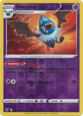 Swoobat - 074/185 - Uncommon Reverse Holo