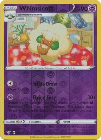 Whimsicott - 076/185 - Rare Reverse Holo