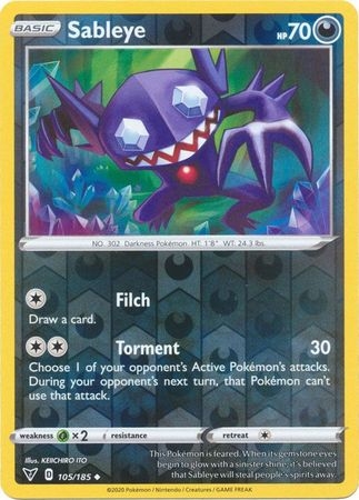 Sableye - 105/185 - Uncommon Reverse Holo