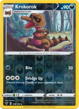 Krokorok - 108/185 - Uncommon Reverse Holo