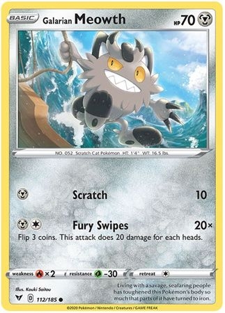 Galarian Meowth - 112/185 - Common
