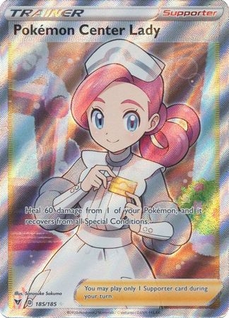 Pokemon Center Lady - 185/185 - Full Art Ultra Rare