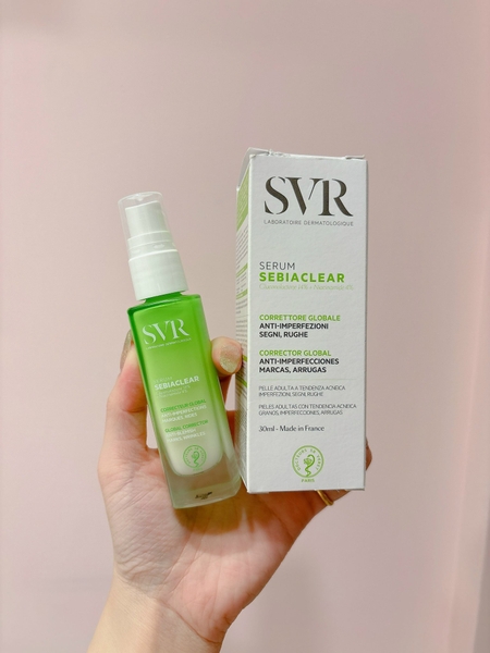 SVR Sebiaclear Serum - Tinh Chất Trị Mụn, Mờ Thâm, Se Khít Lỗ Chân Lông 30ml