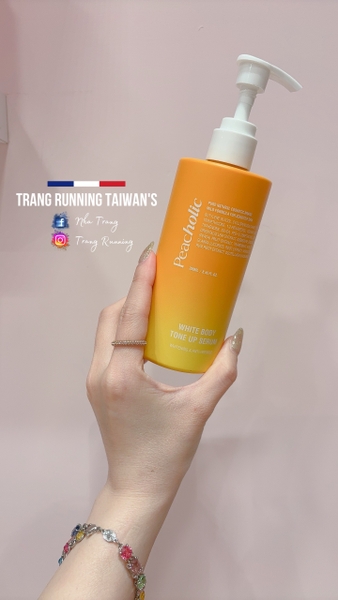 Sữa dưỡng thể nâng tone Peacholic Tone-up Body Serum 250ml