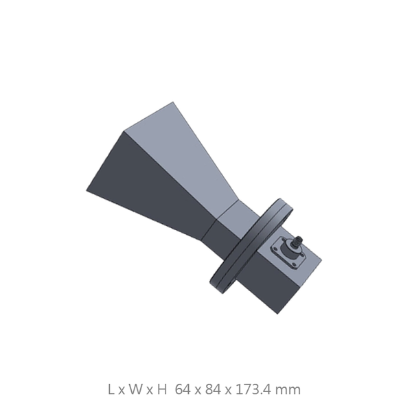 WR159 (4.9 to 7.05GHz), 10dbi Standard Gain Waveguide Horn, SMA-Female ...