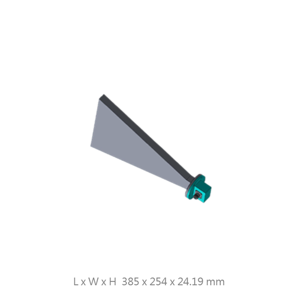 WR159 (4.9 to 7.05GHz) 10dbi Standard Gain Waveguide Horn Antenna, H ...