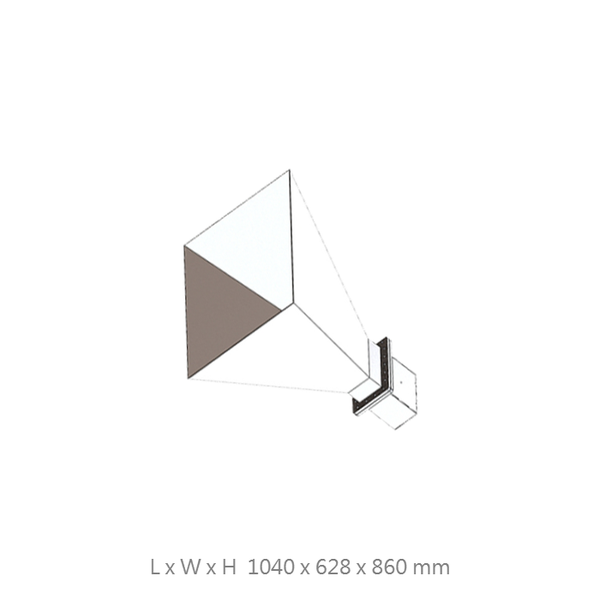 WR975 750MHz to 1150MHz 15dbi Stand Waveguide Horn N-Female Antenna