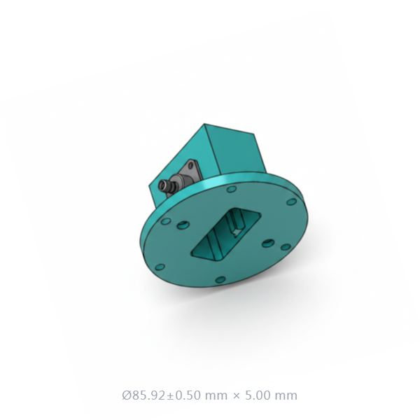 WR-159 Waveguide to Coaxial Adapter, 4.9 to 7.05 GHz, SMA-Female ...