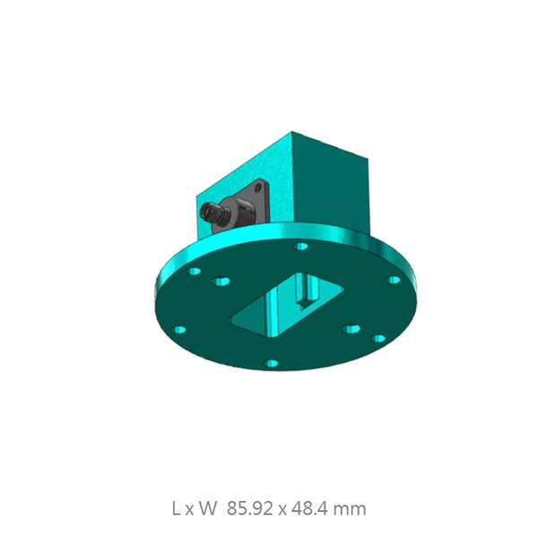 WR159(4.9 to 7.05GHz) SMA-Female Waveguide Coaxial Adapter Flange: PAR