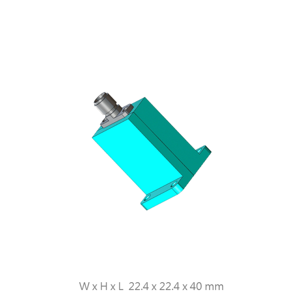 WR42 Waveguide to coaxial adapter, 18 to 26.5GHz, WC-42-UBR-E1-KF