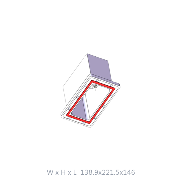 WR650 Waveguide to Coax Adapter, PDR Flange, 1.14 GHz to 1.73 GHz, N ...