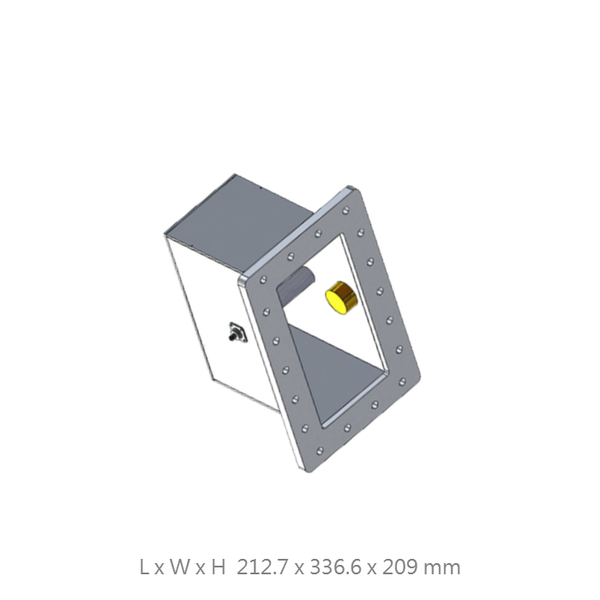 WR975 Waveguide Coaxial Adapter, frequency from 0.75 GHz to 1.15 GHz ...