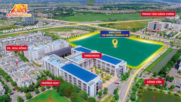 Là một phần của Vinhomes Star City, The Royal Residences sở hữu vị trí đắc địa bậc nhất thành phố Thanh Hóa.