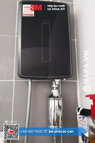 Bộ Lọc Nước Vòi Sen Tắm 3M SFKC01-CN1 lắp đặt tại KDC Him Lam
