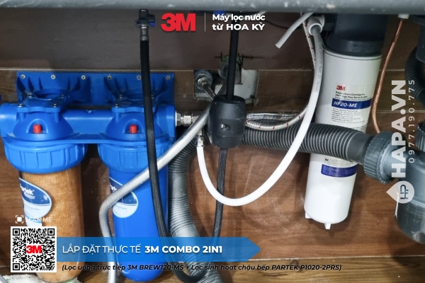 Combo Máy Lọc Nước 3M 2-TRONG-1 lắp đặt tại SunHome, Sơn Trà