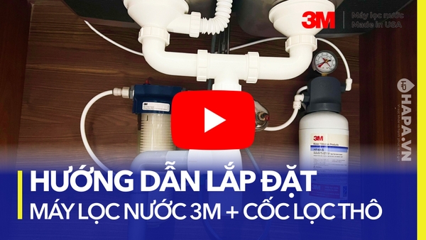 Lắp Đặt Máy Lọc Nước 3M BREW120-MS Kèm Bộ Cốc Lọc Thô Chính Hãng