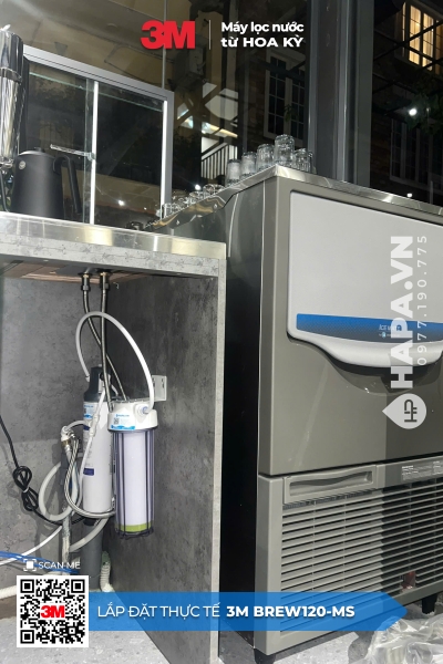 Máy Lọc Nước 3M BREW120-MS lắp đặt tại Quán Cafe, Quận 2, TP HCM