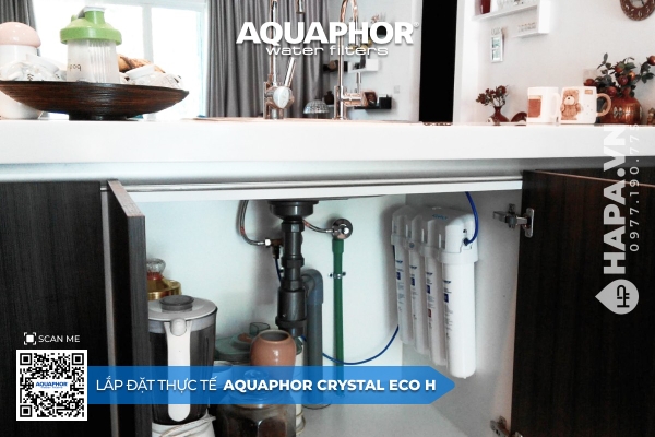 Máy Lọc Nước AQUAPHOR CRYSTAL ECO H lắp đặt tại Dĩ An, Bình Dương