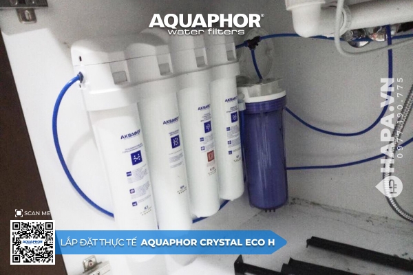 Máy Lọc Nước AQUAPHOR CRYSTAL ECO H lắp đặt tại Bến Cát, Bình Dương