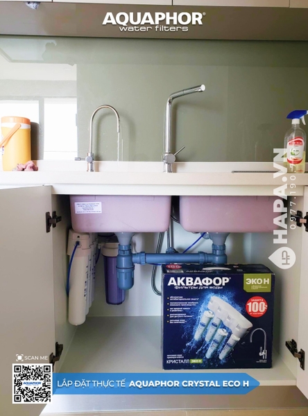 Máy Lọc Nước AQUAPHOR CRYSTAL ECO H lắp đặt tại Sun Flower Home