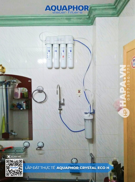 Máy Lọc Nước AQUAPHOR CRYSTAL ECO H lắp đặt tại Thiên Quân Cần Thơ