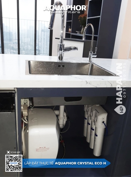 Máy Lọc Nước AQUAPHOR CRYSTAL ECO H lắp đặt tại Ventosa Luxury, Quận 5