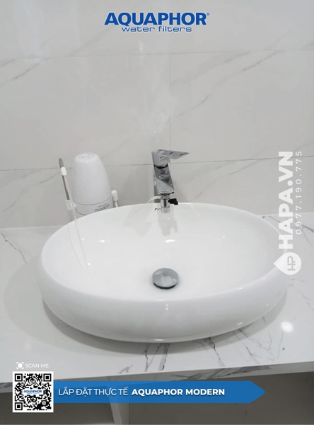 Máy Lọc Nước Để Bàn AQUAPHOR MODERN lắp đặt tại Chung Cư Sóng Thần, Dĩ An