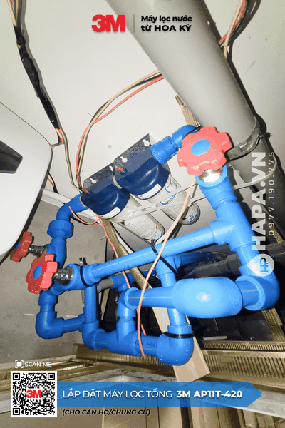 Máy Lọc Nước Đầu Nguồn 3M AP11T-420 lắp đặt tại Á Châu, Quận 5