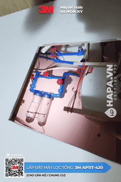 Máy Lọc Nước Đầu Nguồn 3M AP11T-420 lắp đặt tại The Horizon, Quận 7