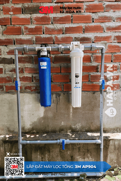 Máy Lọc Nước Đầu Nguồn 3M AP904 lắp đặt tại Biệt Thự Bến Tre
