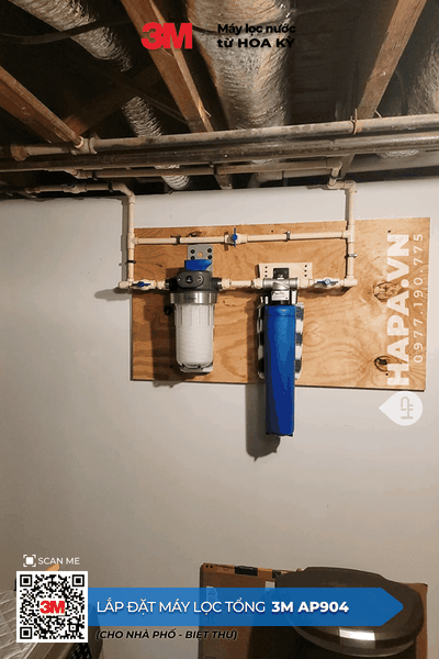 Máy Lọc Nước Đầu Nguồn 3M AP904 lắp đặt tại Cao ốc Thuận Việt, Quận 11