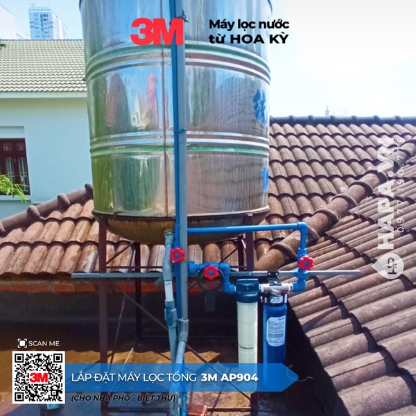 Máy Lọc Nước Đầu Nguồn 3M AP904 lắp đặt tại Chateau Villa, TP. HCM