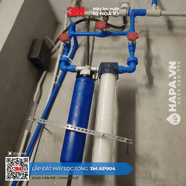 Máy Lọc Nước Đầu Nguồn 3M AP904 lắp đặt tại New City, Quận 2, TP HCM
