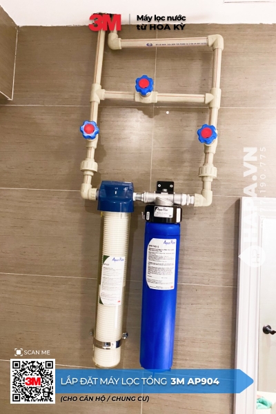 Máy Lọc Nước Đầu Nguồn 3M AP904 lắp đặt tại Florita, Quận 7, TP. HCM