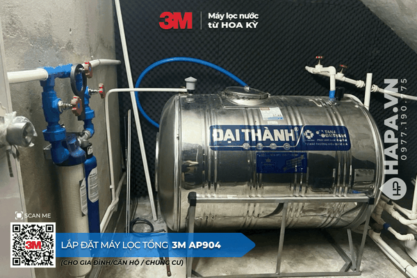 Máy Lọc Nước Đầu Nguồn 3M AP904 lắp đặt tại Gia Đình, Quận 1