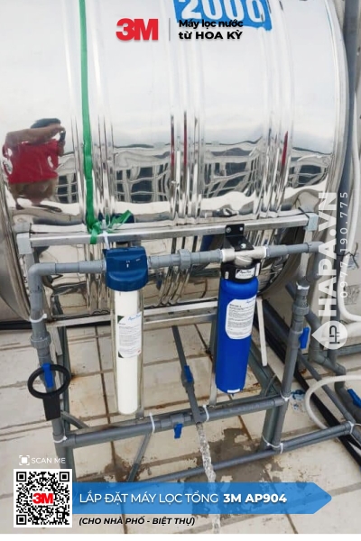 Máy Lọc Nước Đầu Nguồn 3M AP904 lắp đặt tại KDC Bình Lợi, TP. HCM