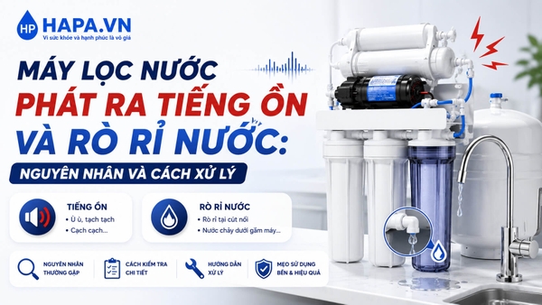 Máy lọc nước phát ra tiếng ồn và rò rỉ nước: Nguyên nhân và cách xử lý