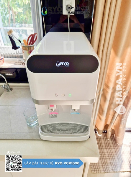 Máy Lọc Nước Nóng Lạnh Để Bàn RYO Hyundai PGP1000 lắp đặt tại Quận 7