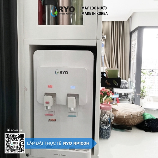 Máy Lọc Nước Nóng Lạnh Để Bàn RYO Hyundai RP100H lắp đặt tại Hà Nội