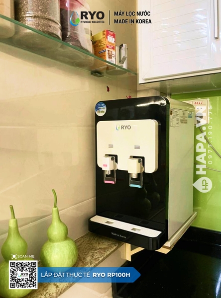 Máy Lọc Nước Nóng Lạnh Để Bàn RYO Hyundai RP100H lắp đặt tại Vĩnh Phúc