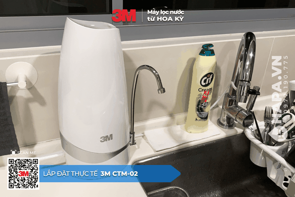 Máy Lọc Nước Để Bàn 3M CTM-02 lắp đặt tại Phú Gia Compound, Đà Nẵng