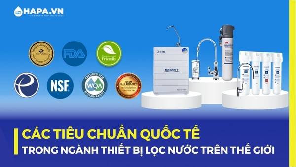 Các Tiêu Chuẩn Quốc tế trong ngành thiết bị lọc nước trên thế giới