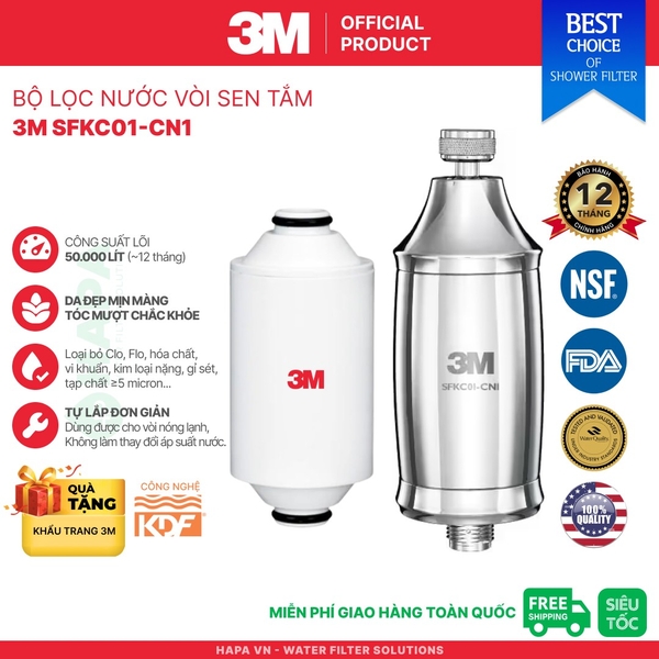 Bộ Lọc Nước Vòi Sen Tắm 3M HSF-IS - Nhập Khẩu Hàn Quốc