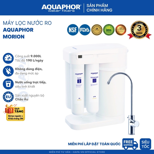 Máy Lọc Nước AQUAPHOR MORION RO-101S - Nhập Khẩu Châu Âu