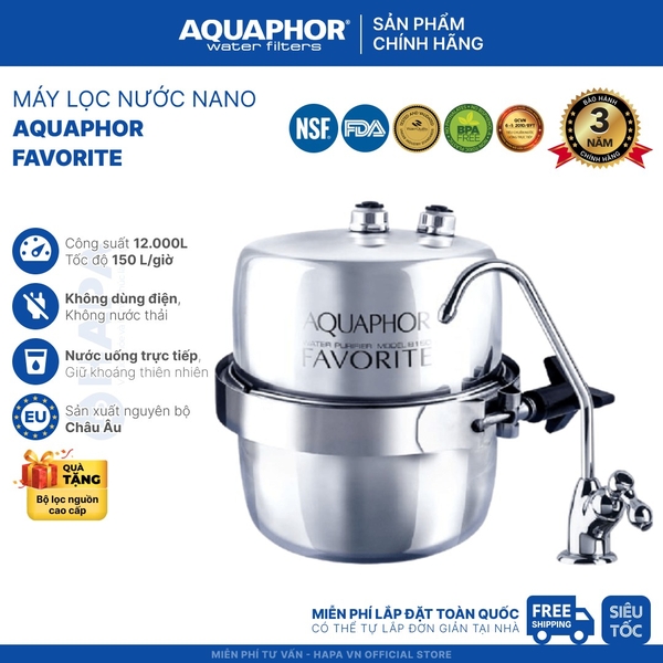 Máy Lọc Nước AQUAPHOR FAVORITE Nano Aqualen™ - Nhập Khẩu Châu Âu