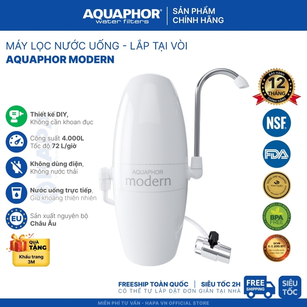 Máy Lọc Nước Uống Để Bàn 3M CTM-02, DIY Tự Lắp Dễ Dàng, Không Khoan Đục