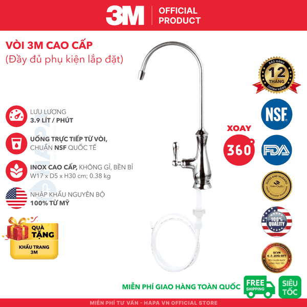 Vòi Nước Uống 3M Cao Cấp - Nhập Khẩu Nguyên Bộ