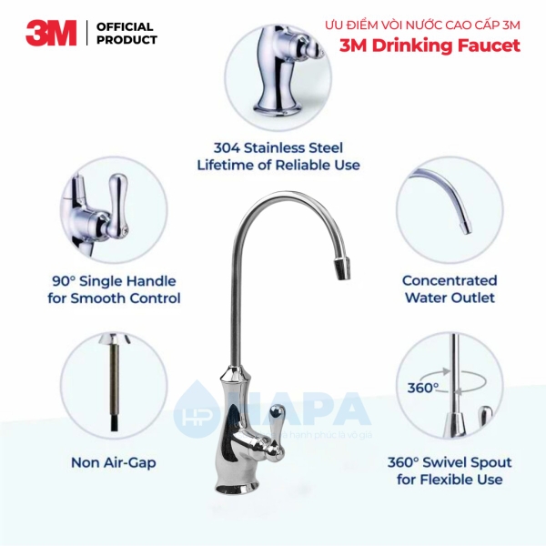 Vòi Nước Uống 3M Cao Cấp - Nhập Khẩu Nguyên Bộ