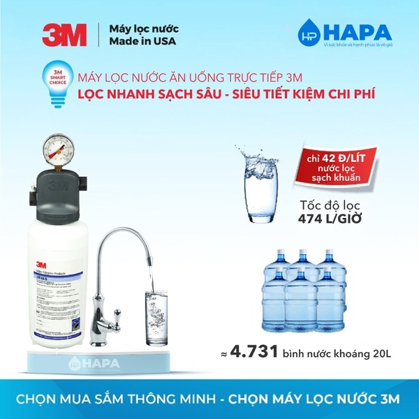 Máy Lọc Nước 3M Cho Quán Cà Phê Vừa Và Nhỏ, F&B, Nhà Hàng - Nhập khẩu Mỹ