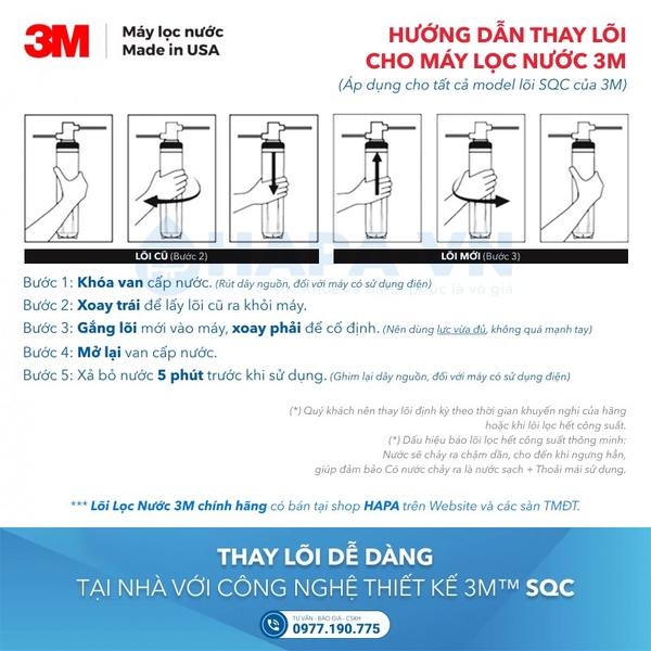 Lõi Lọc 3M P-124BN, P-165BN, P-195BN Thay Cho Máy Làm Mềm Nước 3M™ ScaleGard™ Pro